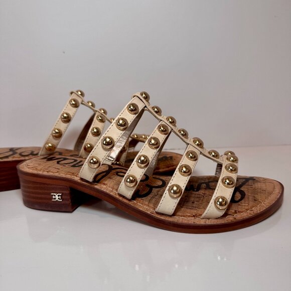 Sam Edelman Size 6 Juniper Mule sandals, thong, studded - Picture 1 of 12